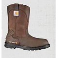 Men's 11" Brown Waterproof Wellington Boot - Steel Toe